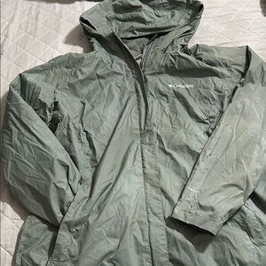 Columbia Olive Windbreaker Jacket
